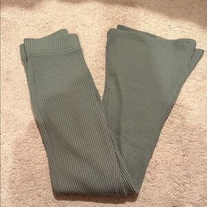 Aerie Waffle Knit Flare Pants